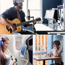 Load image into Gallery viewer, Desktop &amp; Wall Pull-Up Lazy Bracket - Kitchen Tablet Metal Stand Mount Fit For 5-10.5 inch Width Smartphones
