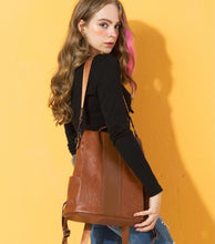 Load image into Gallery viewer, PREMIUM™ Premium Leather Three Way Anti-Thief Women's Backpack
